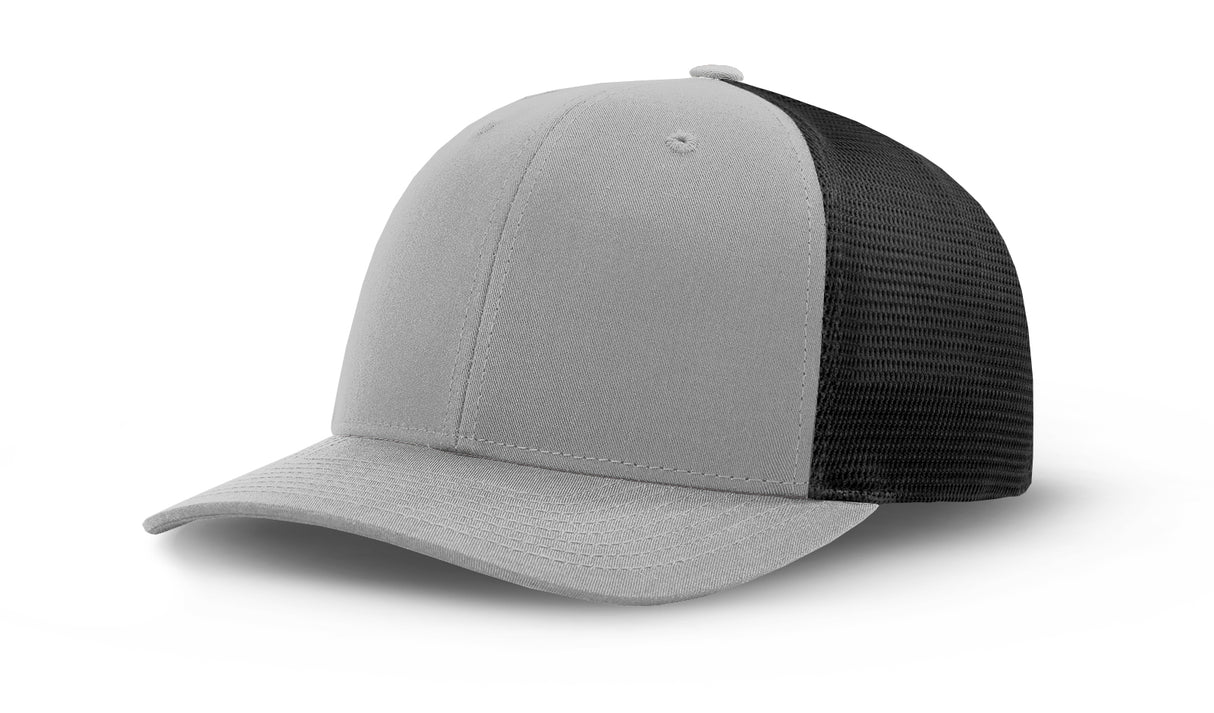 Joe's USA Flexfit Mesh Back Cap JOE812 Silver/Black main front view