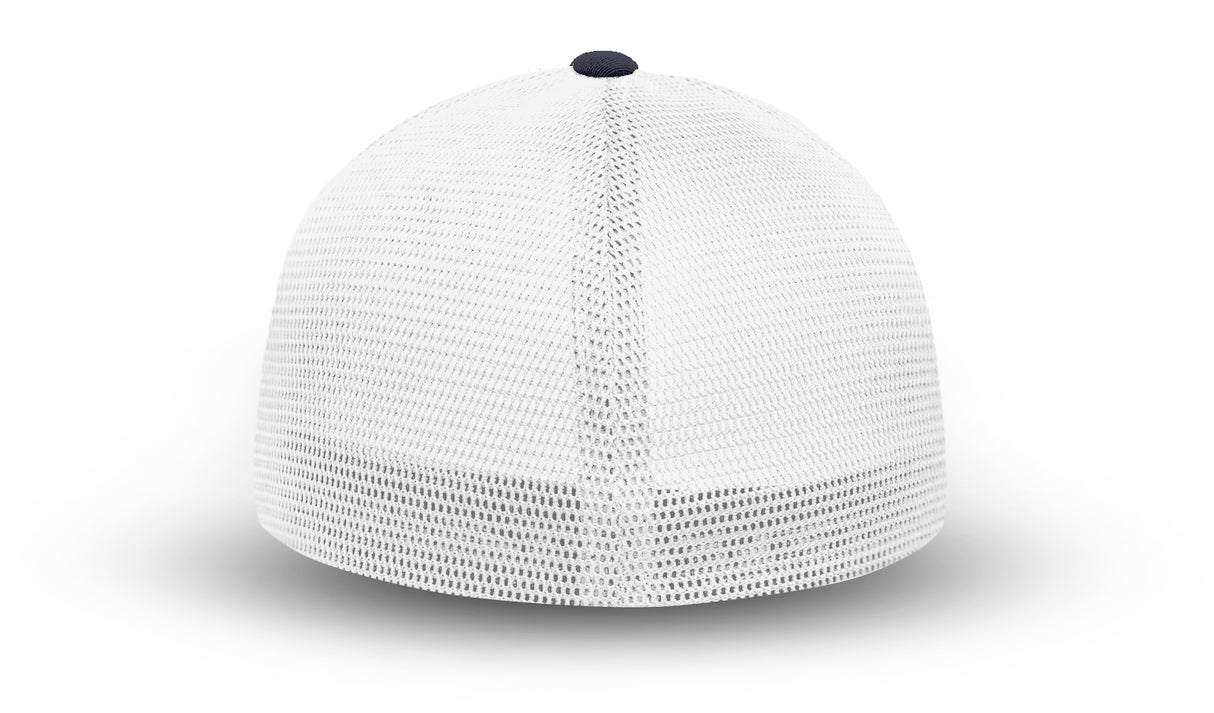 Joe's USA Flexfit Mesh Back Cap JOE812 True Navy/White back mesh view