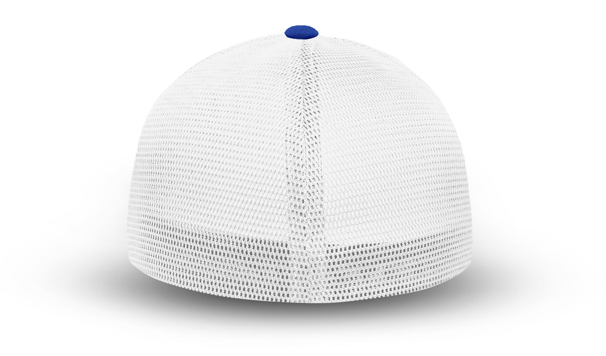 Joe's USA Flexfit Mesh Back Cap JOE812 True Royal/White back mesh view
