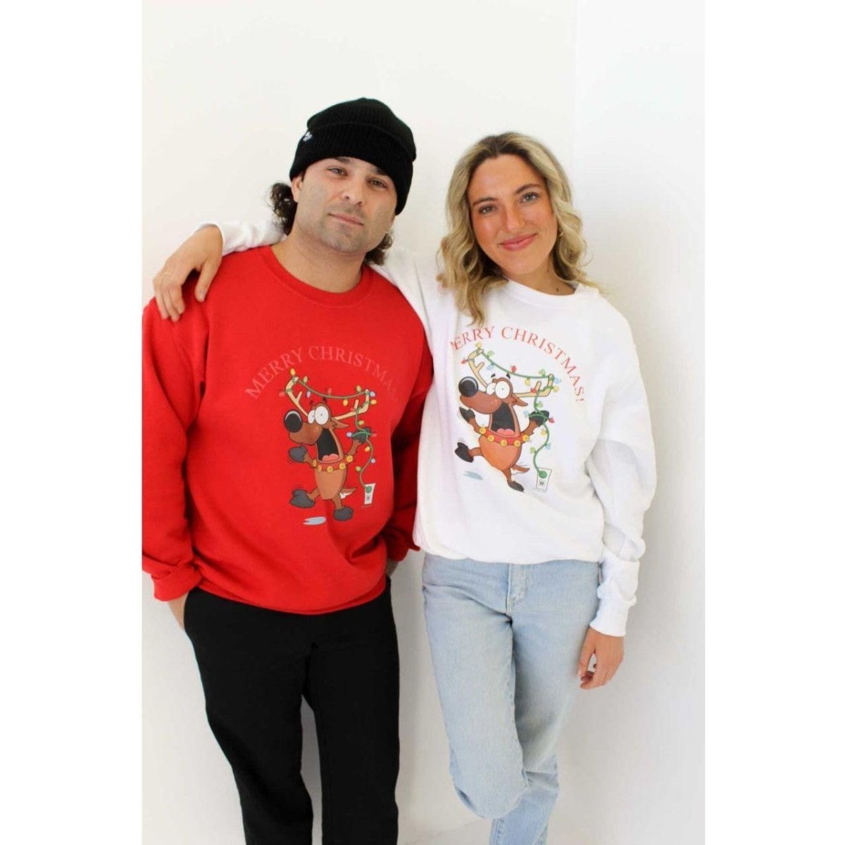 Joe's USA HO HO UH OH Graphic Collection Green Crewneck Sweatshirt Small