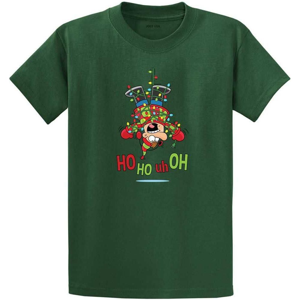 Joe's USA HO HO UH OH Graphic Collection Green Crewneck Sweatshirt Small