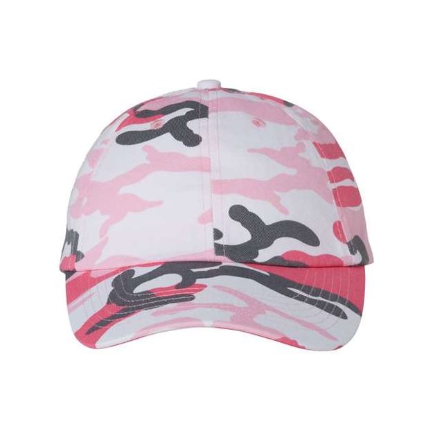 Joe's USA J300 Classic Dad Hat - Wholesale Cotton Cap Pink Camo Adjustable Caps
