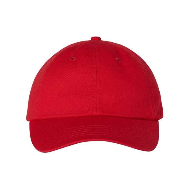 Joe's USA J300 Classic Dad Hat - Wholesale Cotton Cap Red Adjustable Caps