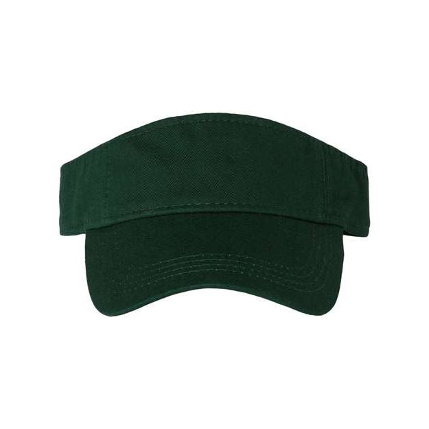 Joe's USA J500 Bio - Washed Cotton Visor - Wholesale Sports Visor Forest Adjustable Visors