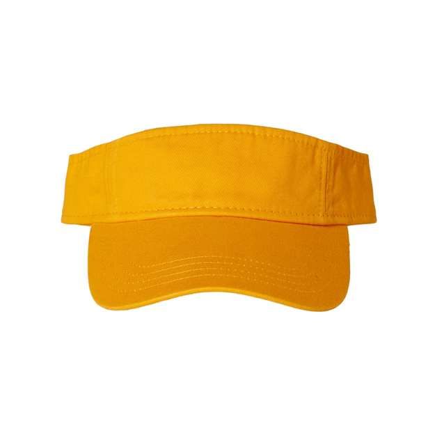 Joe's USA J500 Bio - Washed Cotton Visor - Wholesale Sports Visor Gold Adjustable Visors
