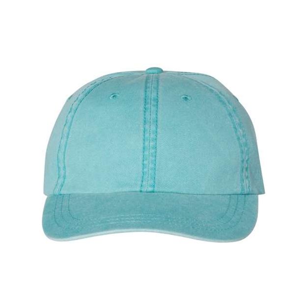Joe's USA JPD500 Pigment - Dyed Dad Hat - Wholesale Cotton Cap Aqua Adjustable Caps