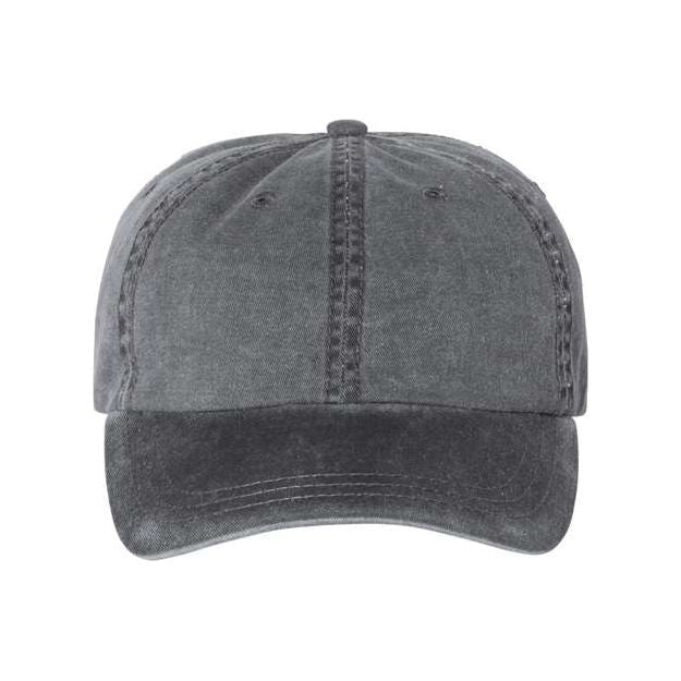 Joe's USA JPD500 Pigment - Dyed Dad Hat - Wholesale Cotton Cap Black Adjustable Caps