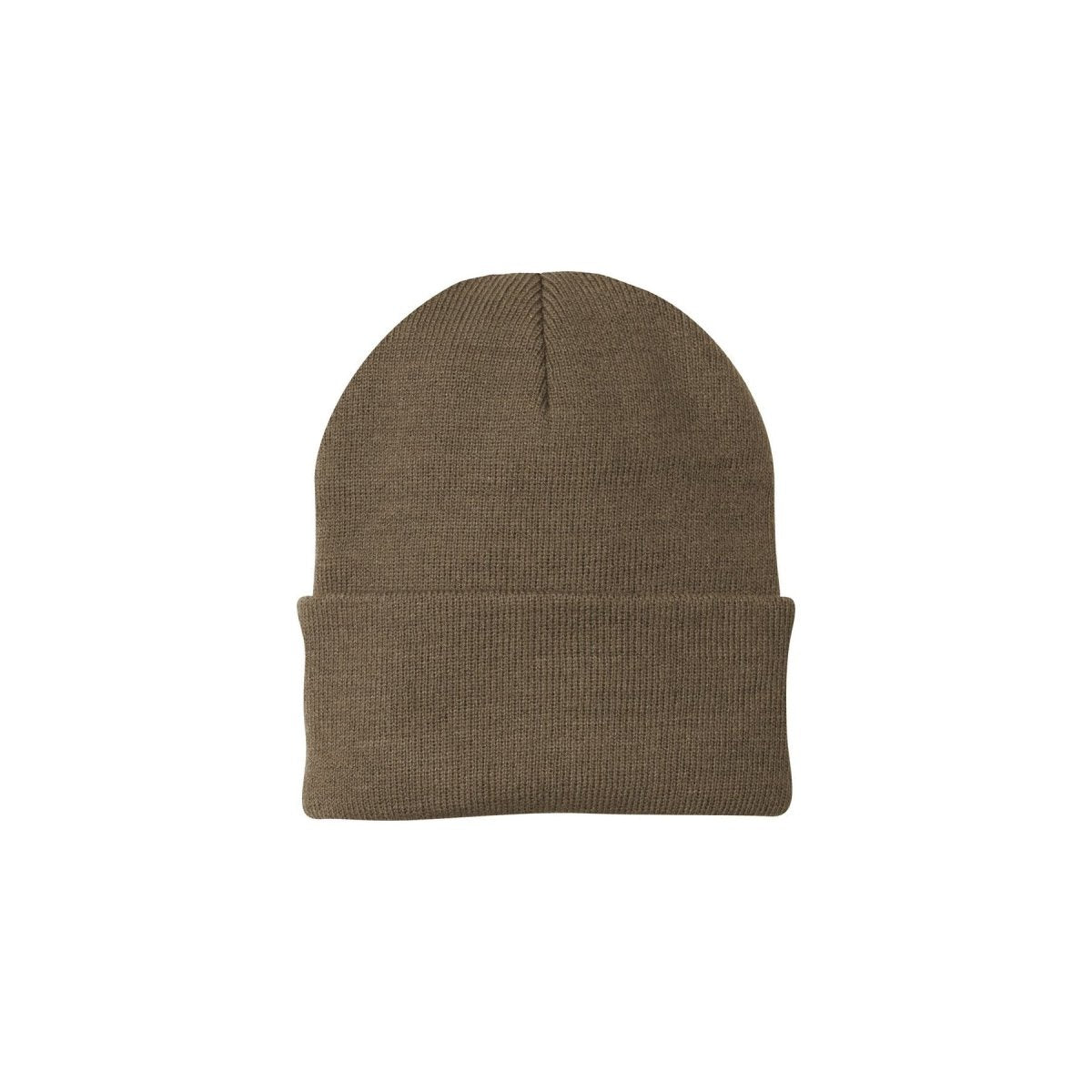 Joe's USA Knit Beanie Caps in 26 Colors Woodland Brown OSFA Beanies