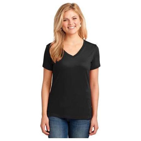 Joe's USA Ladies 5.4 - oz 100% Cotton V - Neck T-Shirt Ash XS Short Sleeve T-Shirts