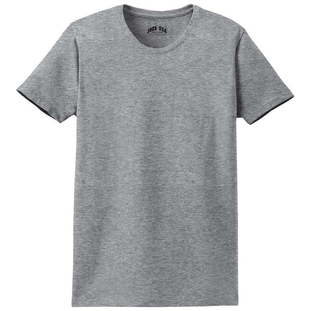 Joe's USA Ladies Essential T-Shirt Athletic Heather XS Short Sleeve T-Shirts