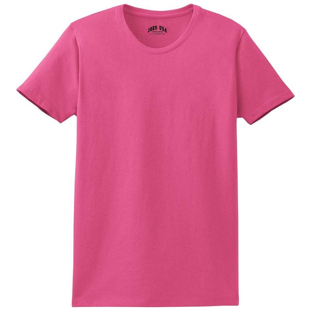 Joe's USA Ladies Essential T-Shirt Sangria XS Short Sleeve T-Shirts