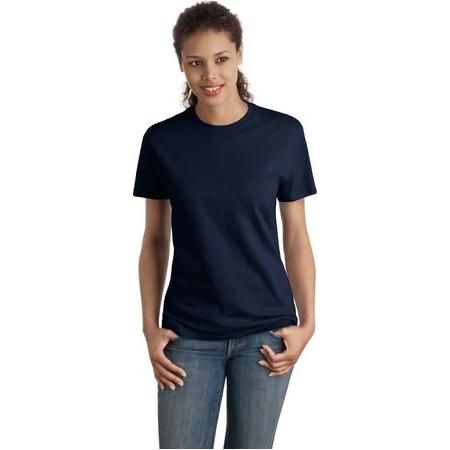 Joe's USA Ladies Nano - T Cotton T-Shirt X - Large Navy Short Sleeve T-Shirts