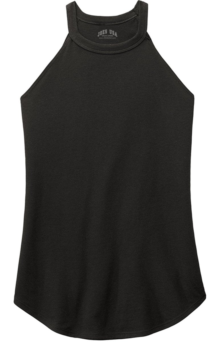 Joe's USA Ladies Perfect Blend Rocker Tank Sizes XS - 4XL Black XS T-Shirts
