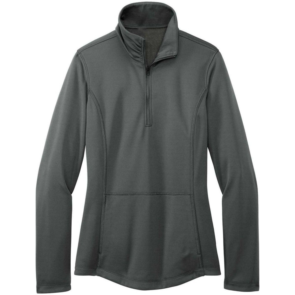 Joe's USA Ladies Smooth Fleece 1/4 - Zip Jacket Graphite X - Small Jackets