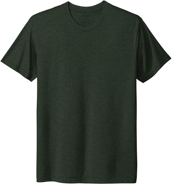 Joe's USA Men's 4.3oz Tri - Blend Tee in Sizes XS - 3XL Black Forest X - Small Short Sleeve T-Shirts