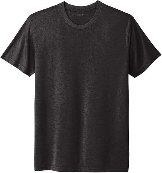 Joe's USA Men's 4.3oz Tri - Blend Tee in Sizes XS - 3XL Vintage Black X - Small Short Sleeve T-Shirts