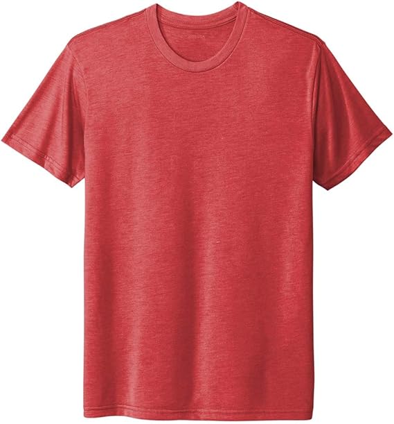 Joe's USA Men's 4.3oz Tri - Blend Tee in Sizes XS - 3XL Vintage Red X - Small Short Sleeve T-Shirts