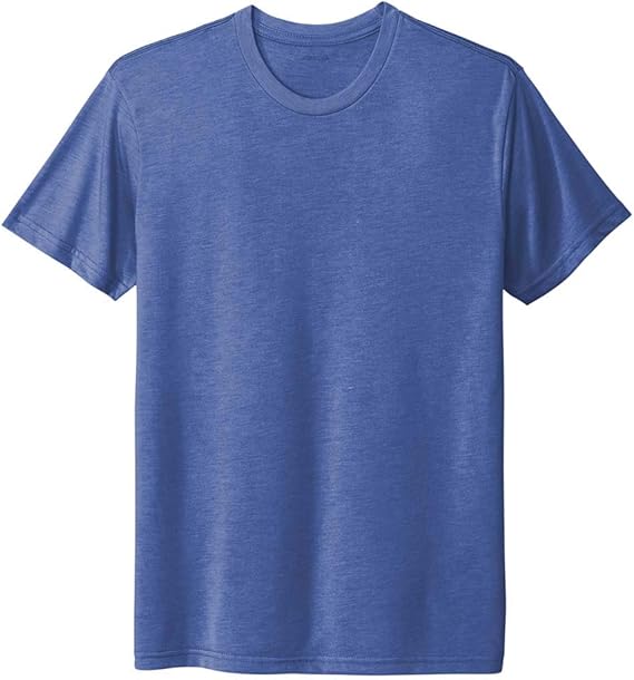 Joe's USA Men's 4.3oz Tri - Blend Tee in Sizes XS - 3XL Vintage Royal X - Small Short Sleeve T-Shirts