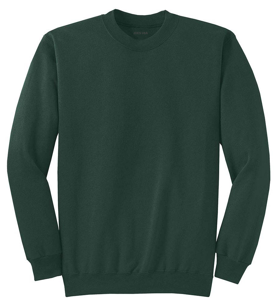 Joe's USA Men's Crewneck Sweatshirts Dark Green Small Crewneck Sweatshirts