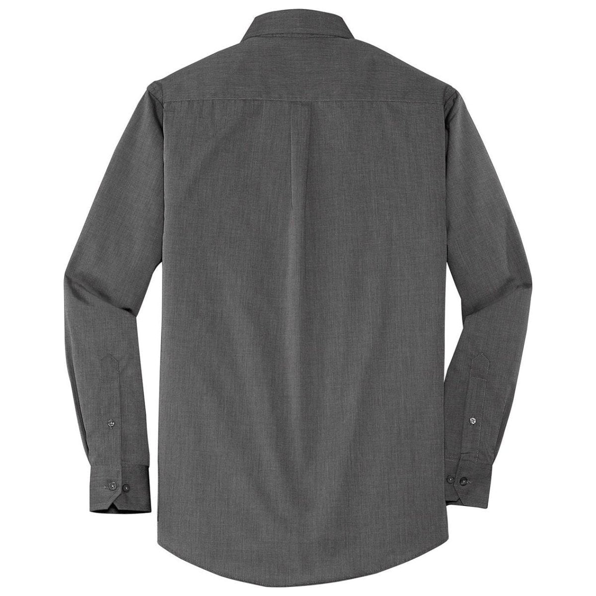 Joe's USA Men's Crosshatch Easy Care Shirt Soft Black X - Small Dress Shirt