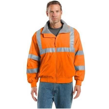 Joe's USA Men's Enhanced Visibility Challenger Jacket with Reflective Taping Safety Orange/ Reflective X - Small Jackets