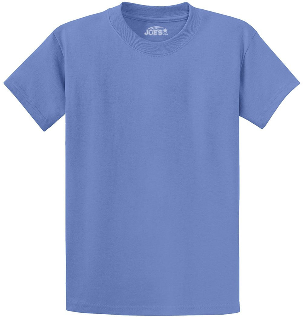 Joe's USA Men's Heavyweight 6.1 - ounce, 100% Cotton T-Shirt Carolina Blue S T-Shirts