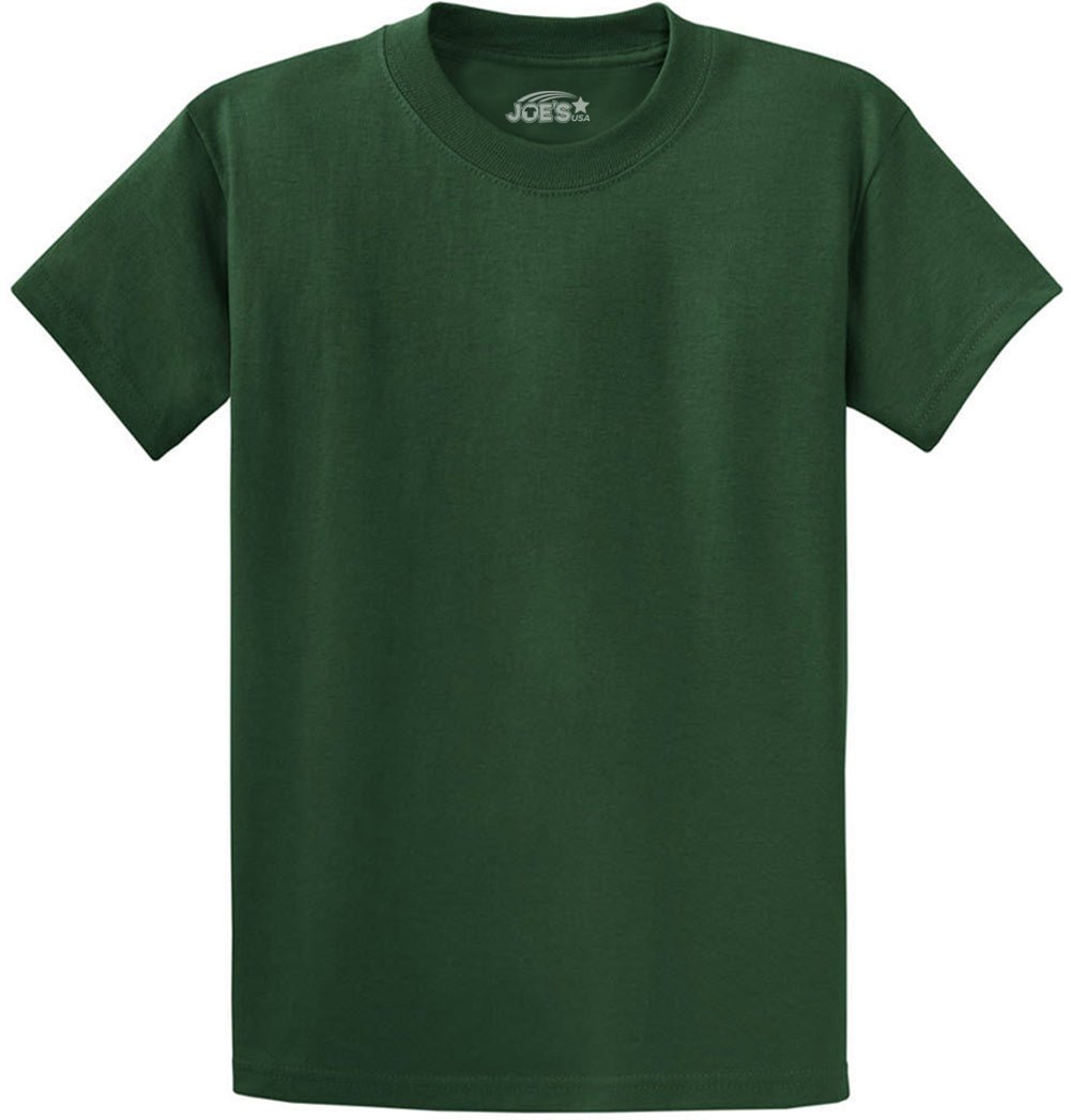 Joe's USA Men's Heavyweight 6.1 - ounce, 100% Cotton T-Shirt Dark Green S T-Shirts
