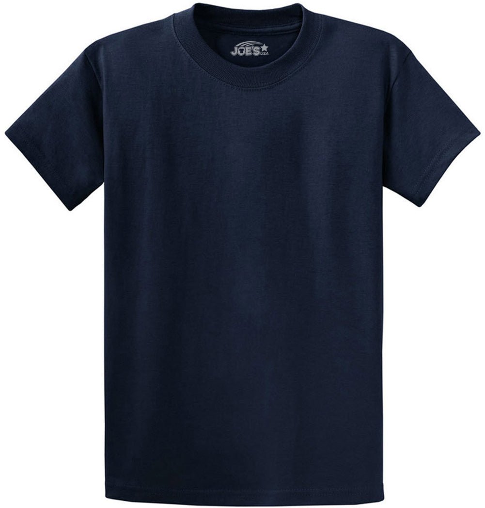 Joe's USA Men's Heavyweight 6.1 - ounce, 100% Cotton T-Shirt Navy S T-Shirts