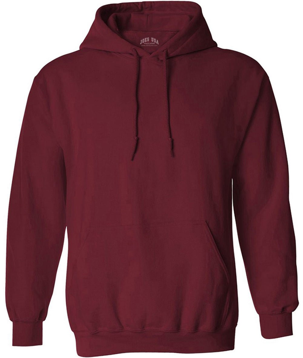 Joe's USA Men's Hoodies Soft & Cozy Hooded Sweatshirts in 72 Colors:Sizes S - 6XL and Tall sizes: LT - 4XLT Cardinal Small Hoodies