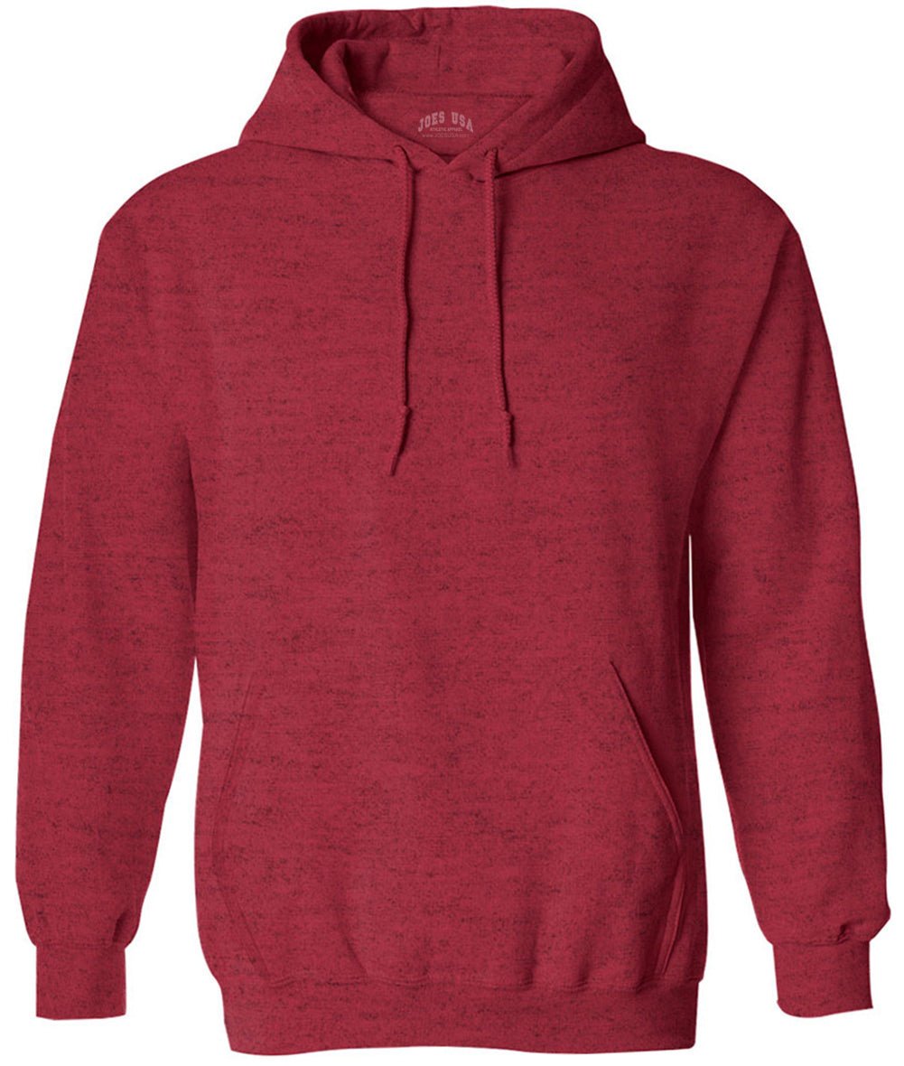Joe's USA Men's Hoodies Soft & Cozy Hooded Sweatshirts in 72 Colors:Sizes S - 6XL and Tall sizes: LT - 4XLT Heather Red Small Hoodies