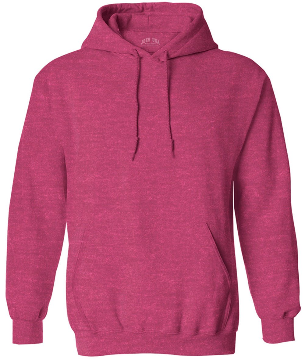 Joe's USA Men's Hoodies Soft & Cozy Hooded Sweatshirts in 72 Colors:Sizes S - 6XL and Tall sizes: LT - 4XLT Heather Sangria Small Hoodies