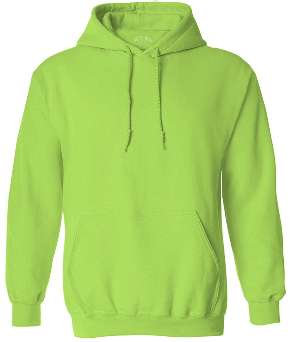 Joe's USA Men's Hoodies Soft & Cozy Hooded Sweatshirts in 72 Colors:Sizes S - 6XL and Tall sizes: LT - 4XLT Lime Small Hoodies