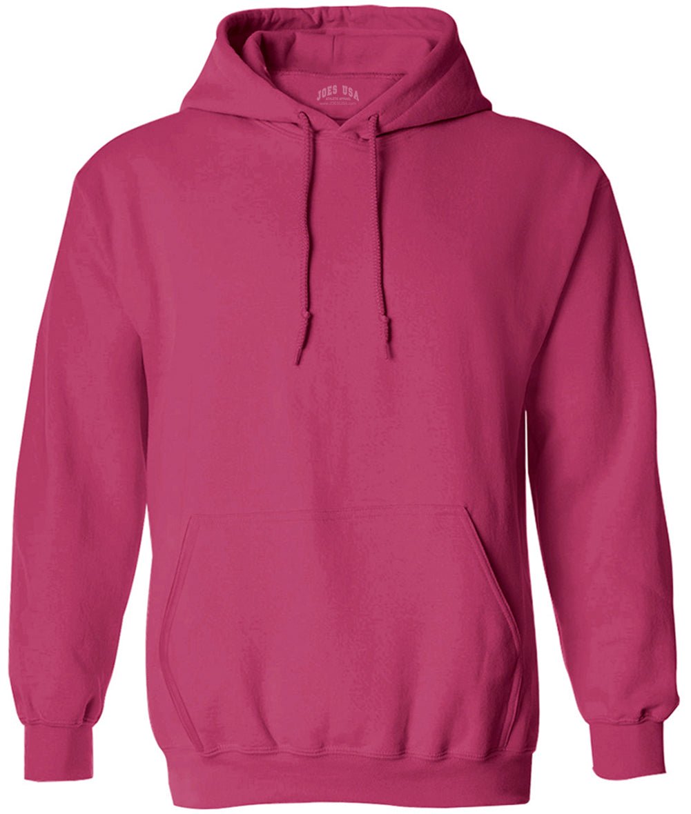 Joe's USA Men's Hoodies Soft & Cozy Hooded Sweatshirts in 72 Colors:Sizes S - 6XL and Tall sizes: LT - 4XLT Sangria Small Hoodies