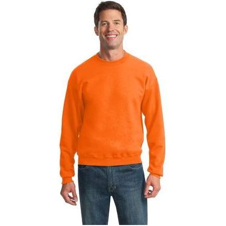 Joe's USA Men's NuBlend Crewneck Sweatshirt Small Safety Orange Crewneck Sweatshirts