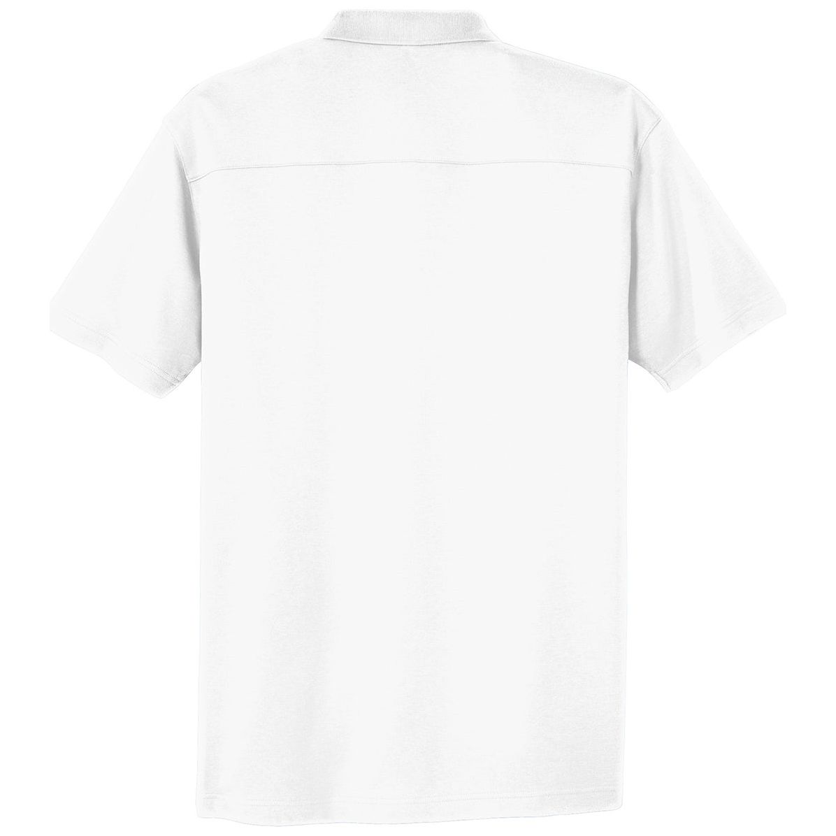 Joe's USA Men's Silk Touch Interlock Performance Polo White X - Small Polos/Knits