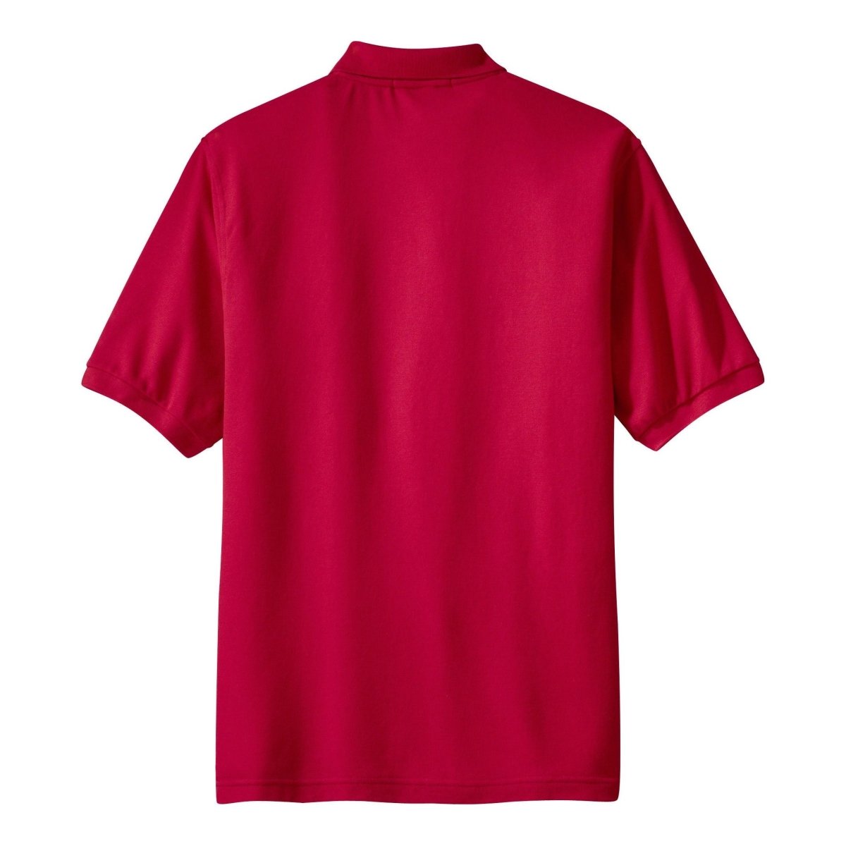 Joe's USA Men's Tall Silk Touch Polo with Pocket Red Large Tall Polos/Knits