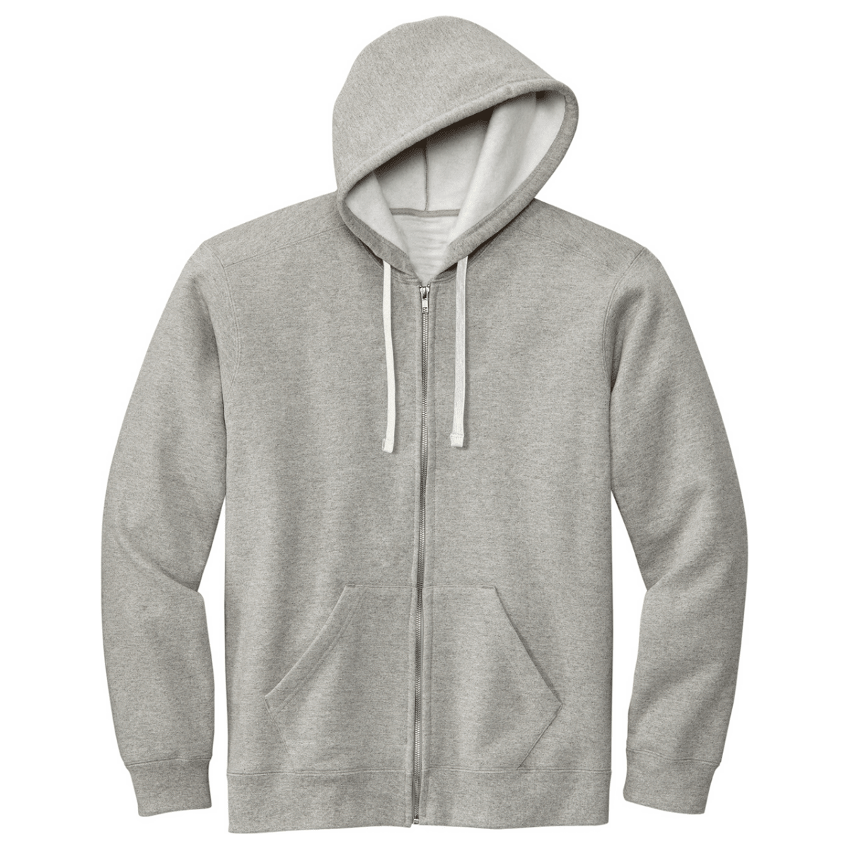Joe's USA Men's USA MADE Full - Zip Hoodie Small Heather Grey Zip Hoodies