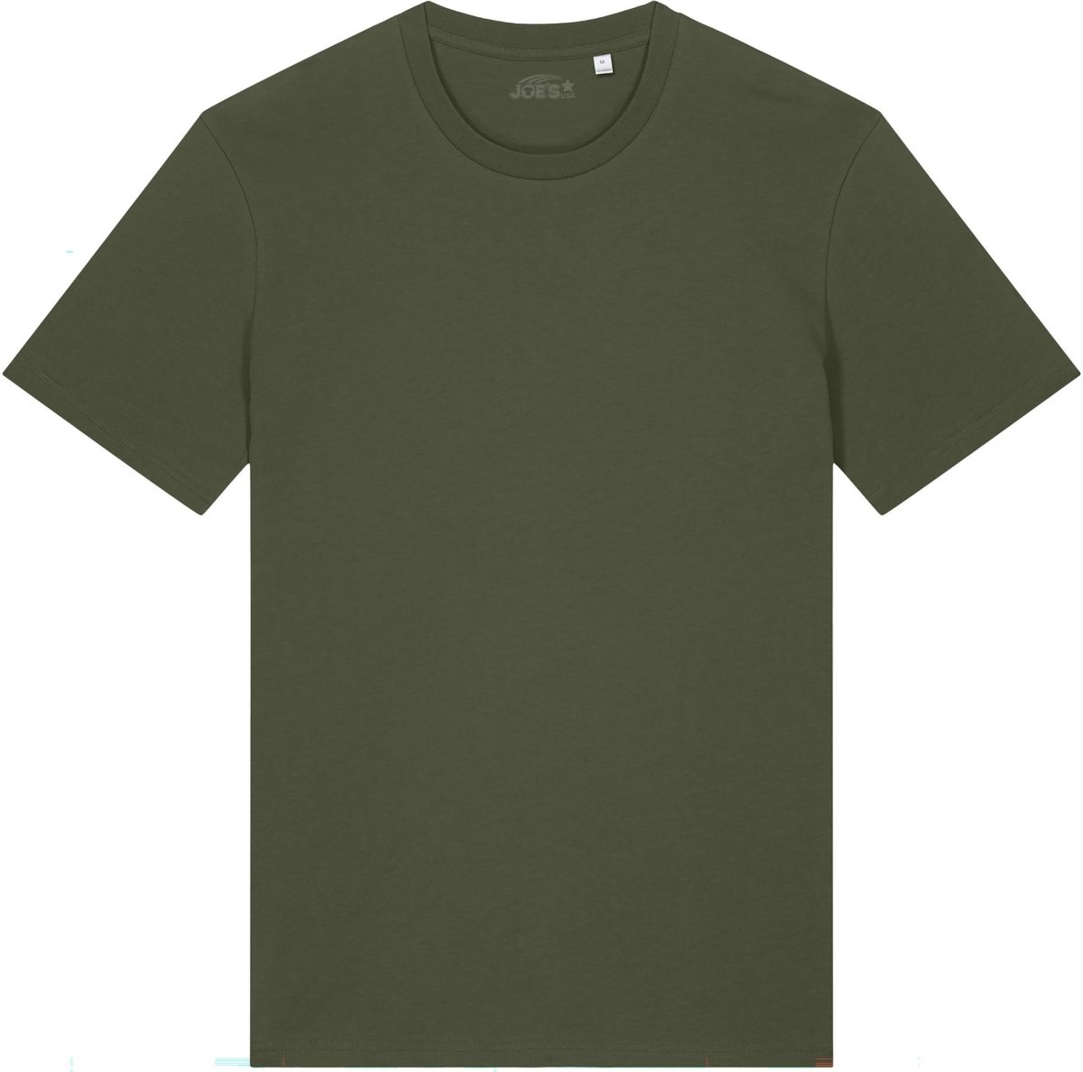 Joe's USA Organic Midweight Tee Khaki Green XXS Short Sleeve T-Shirts