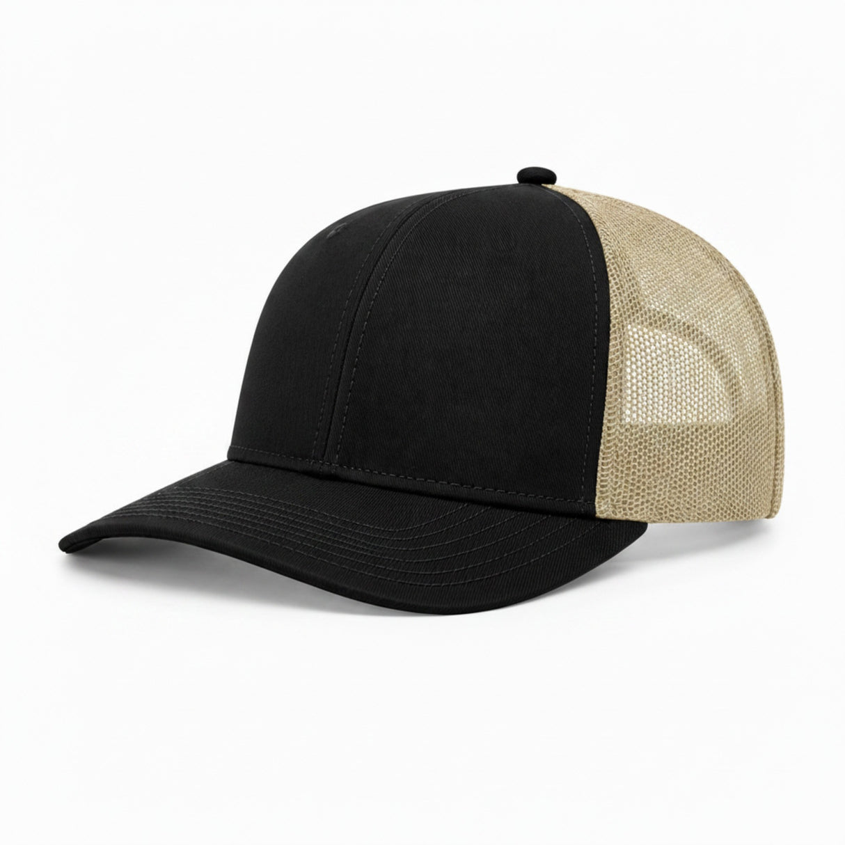 Joe's USA Original Trucker Hat JOE112 - Black/Stone - Main View