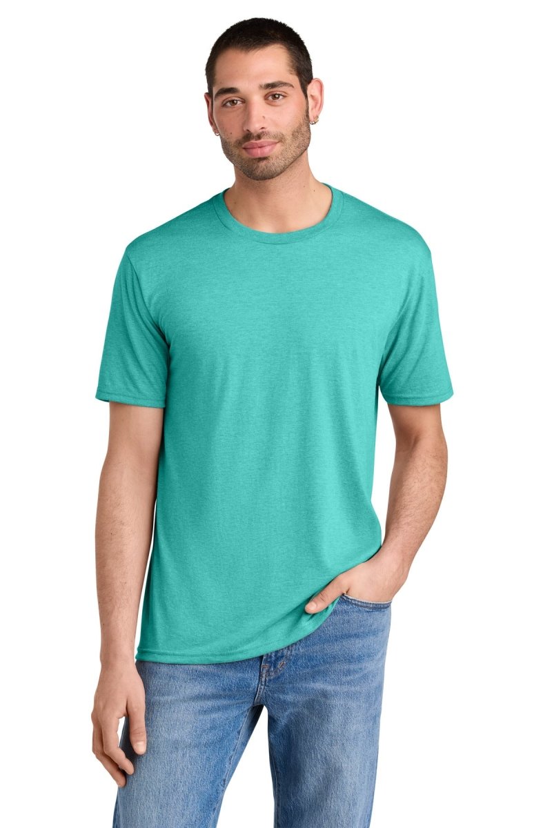 Joe's USA Perfect Tri ® Tee Aqua Heather XS Short Sleeve T-Shirts