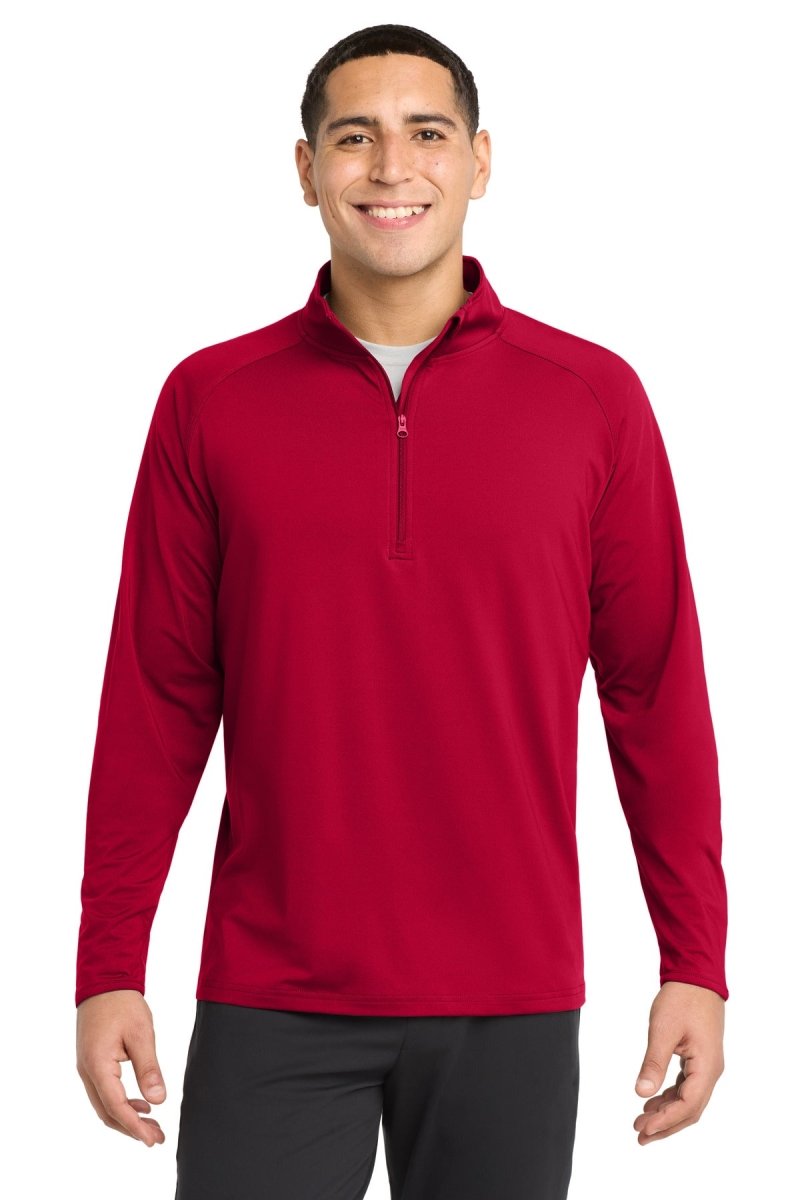 Joe's USA Stretch 1/4 - Zip Pullover Deep Red XS Activewear