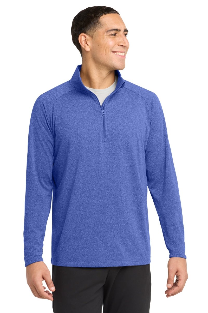 Joe's USA Stretch 1/4 - Zip Pullover True Royal Heather XS Activewear