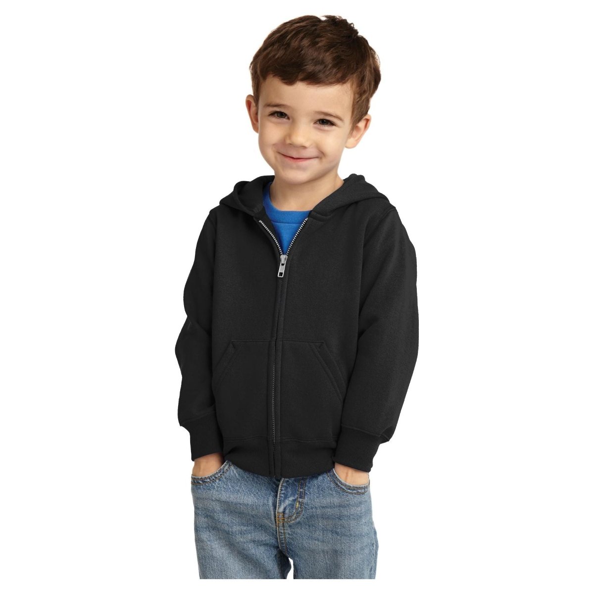Joe's USA Toddler Core Fleece Full - Zip Hooded Sweatshirt Royal 2T Zip Hoodies