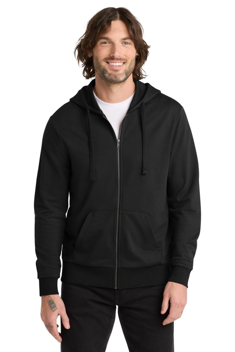 Joe's USA Unisex Organic French Terry Full - Zip Hoodie Deep Black XS Zip Hoodies