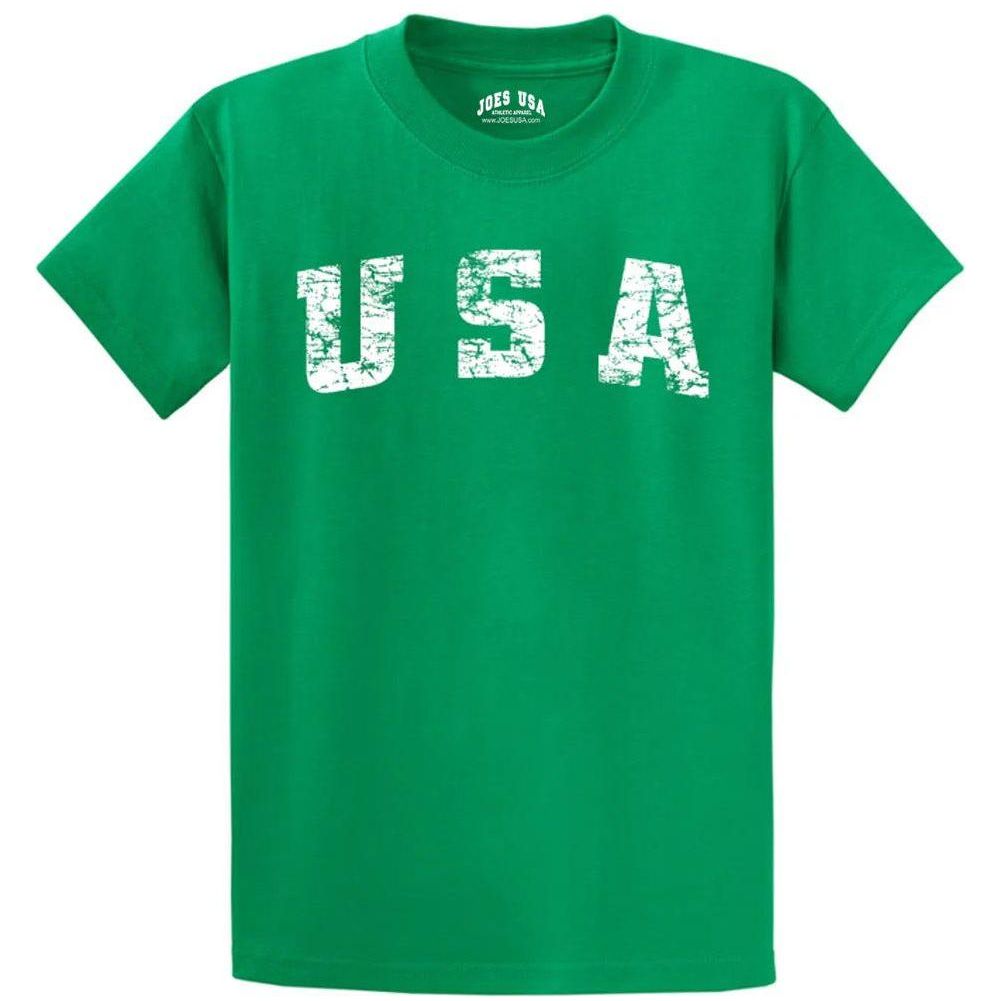 Joe's USA Vintage USA Logo Tee Jade Green Small Short Sleeve T-Shirts