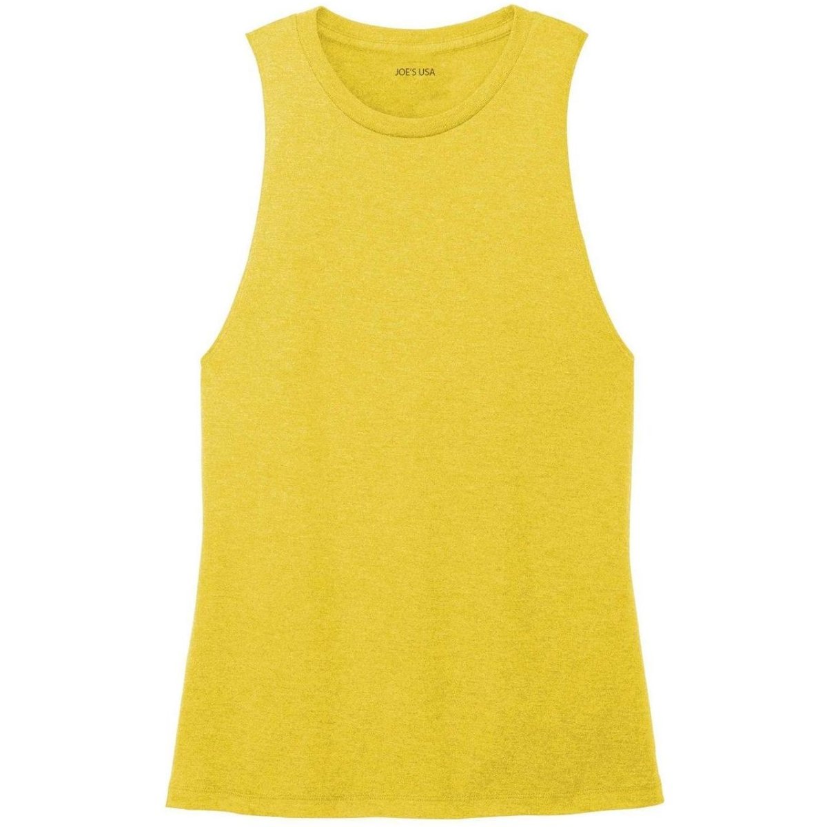 Joe's USA Women’s Perfect Tri - Blend Muscle Tank X - Small Black
