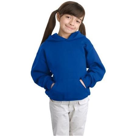 Joe's USA Youth Comfortblend EcoSmart Pullover Hooded Sweatshirt Youth X - Small Deep Royal Sweatshirts