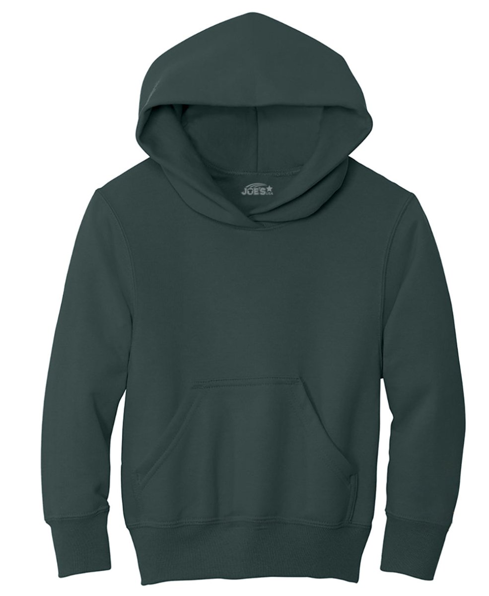 Joe's USA Youth Heavy Blend Hooded Sweatshirt Dark Green X - Small Sweatshirts