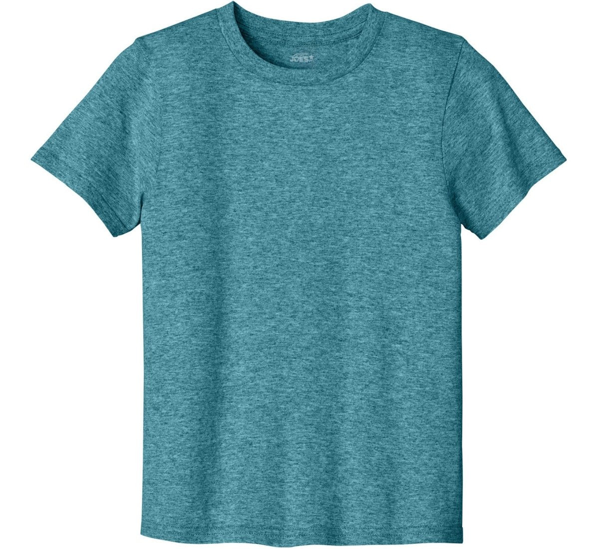 Joe's USA Youth Lightweight Easy Cotton Shirt Vivid Teal Heather XS Youth T-Shirts