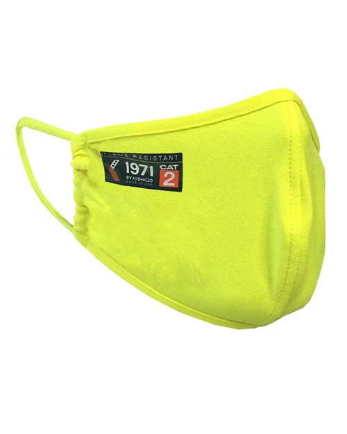 Kishigo Fire Resistant Protective Face Mask - Kishigo FRPF - MASK Lime OS PK 12